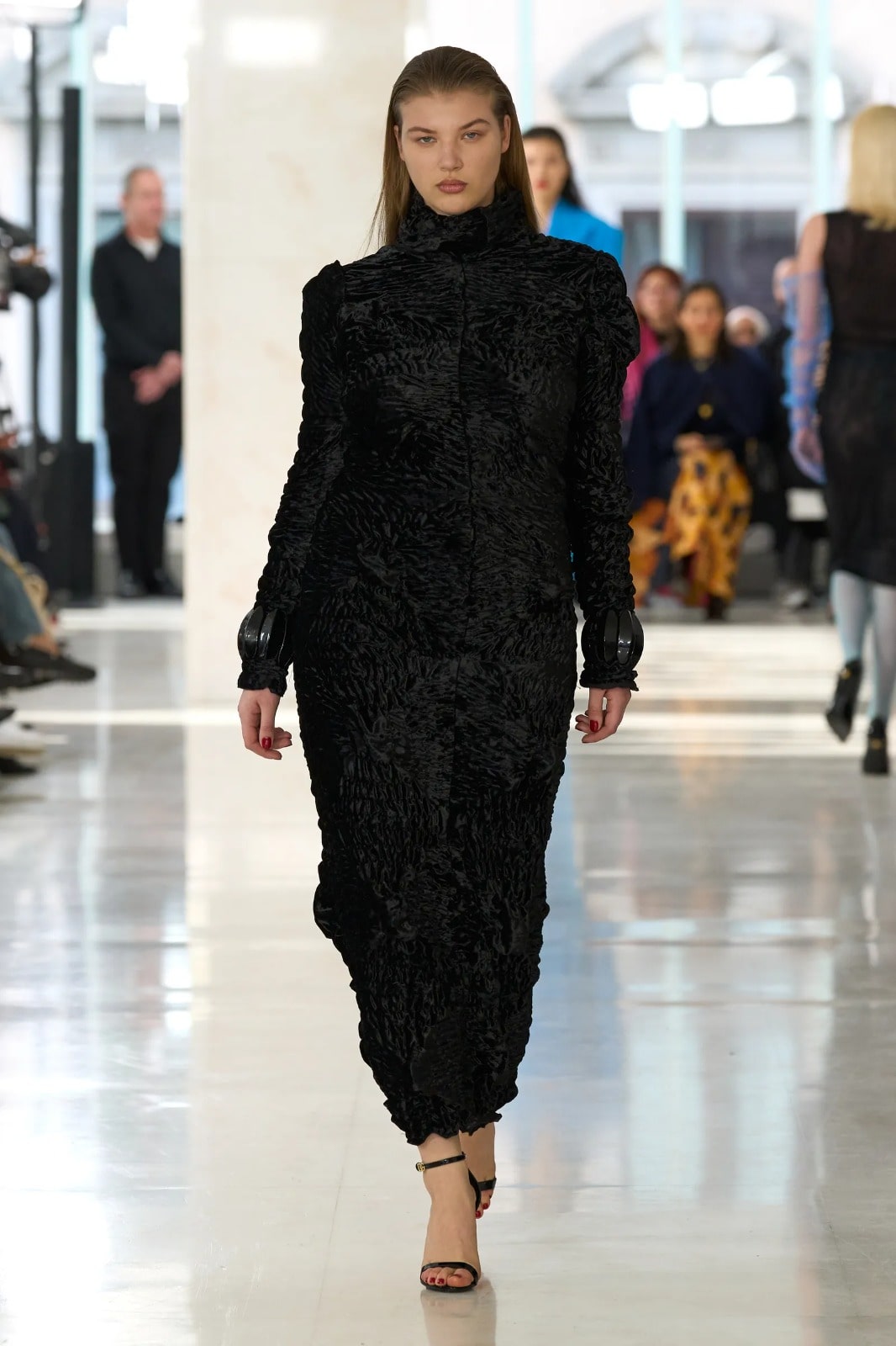 Feben knit dress with soft hand-sewn spikes inspired by Simone Leigh