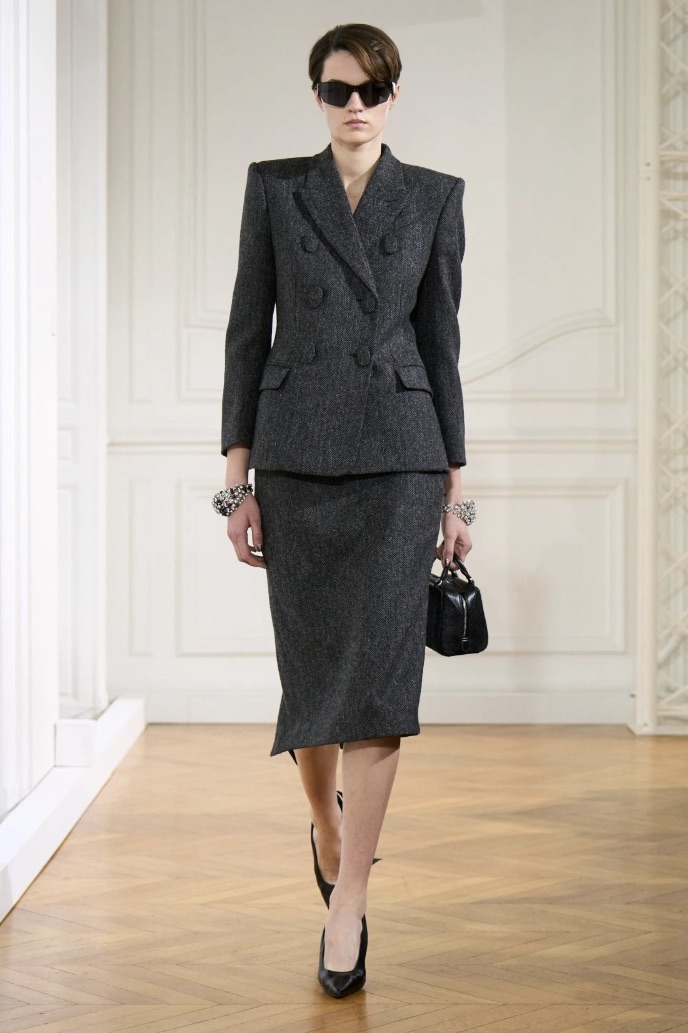 Look from Givenchy Fall Winter 2024-2025 collection presented at Paris Fashion Week