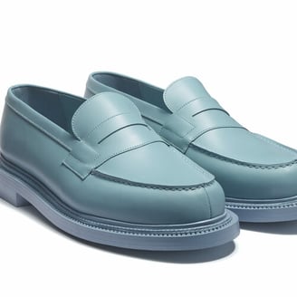 Le scarpe azzurre in edizione limitata firmate J.M. Weston e 3.Paradis