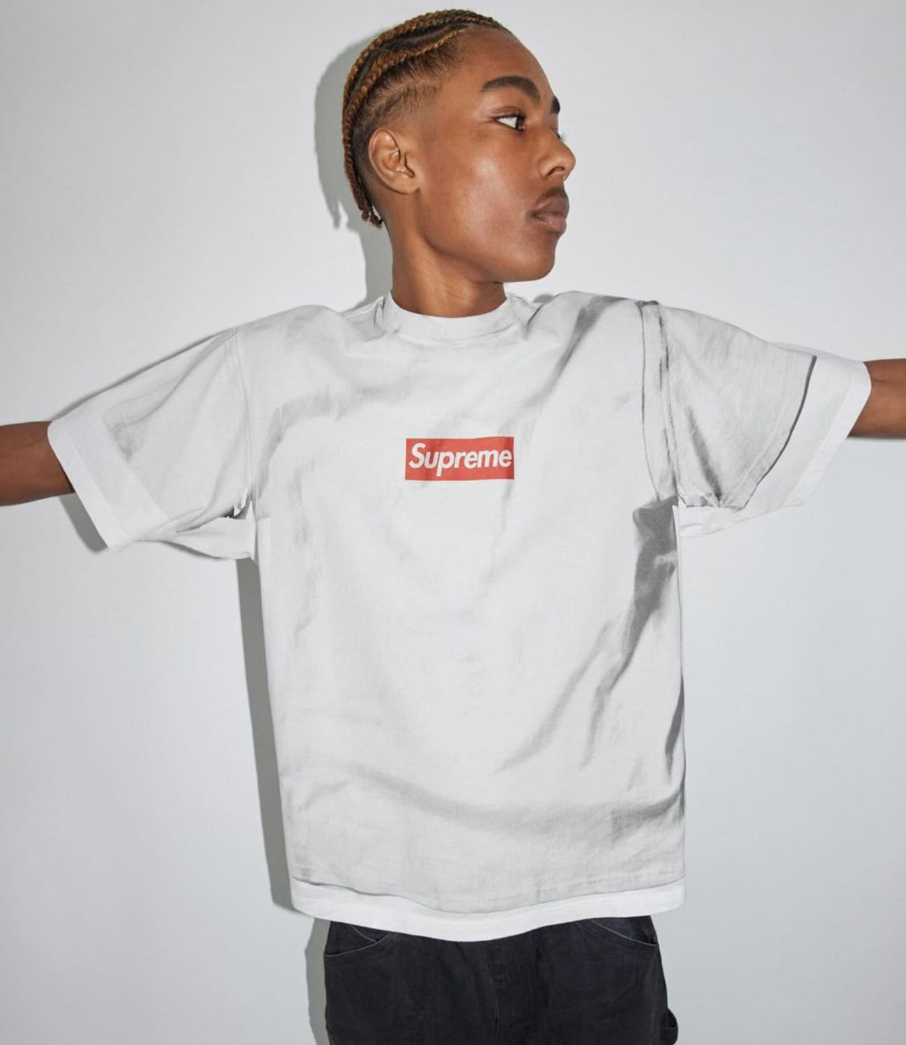 Faux fur jacket from the Supreme x MM6 Maison Margiela collaboration