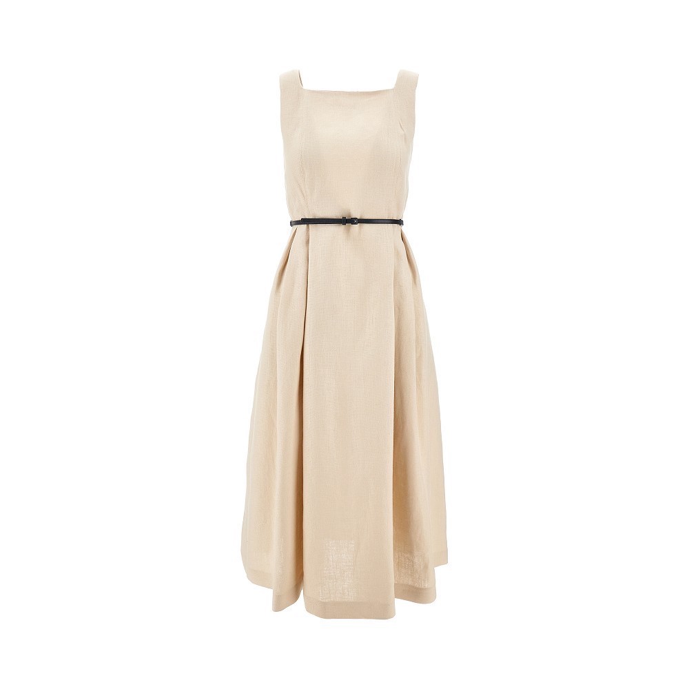 Abito in lino Max Mara dalle linee eleganti per l'estate