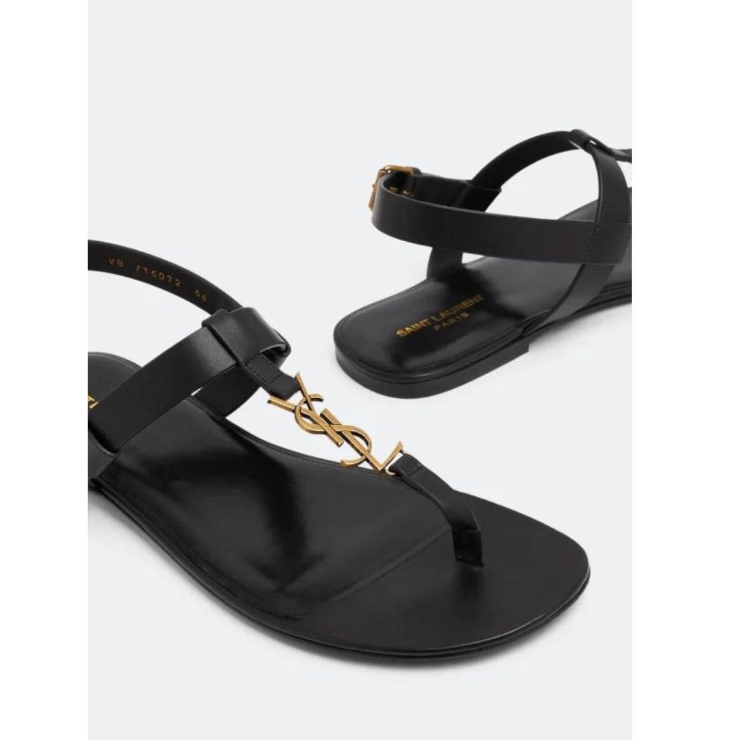 Sandali minimalisti Saint Laurent con cinturini sottili