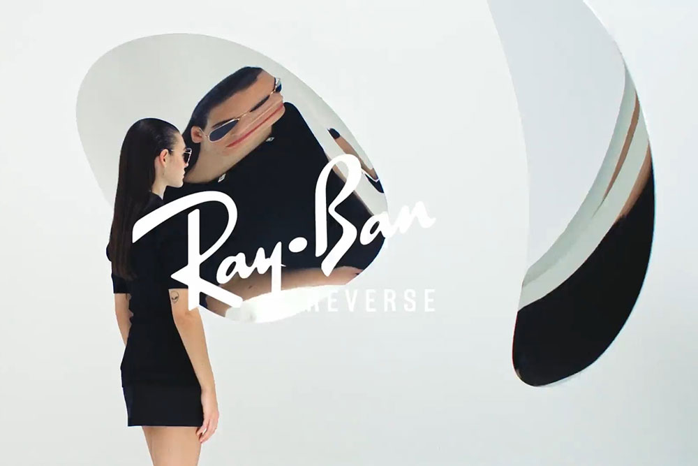 Ray-Ban Reverse sunglasses with the innovative convex lens