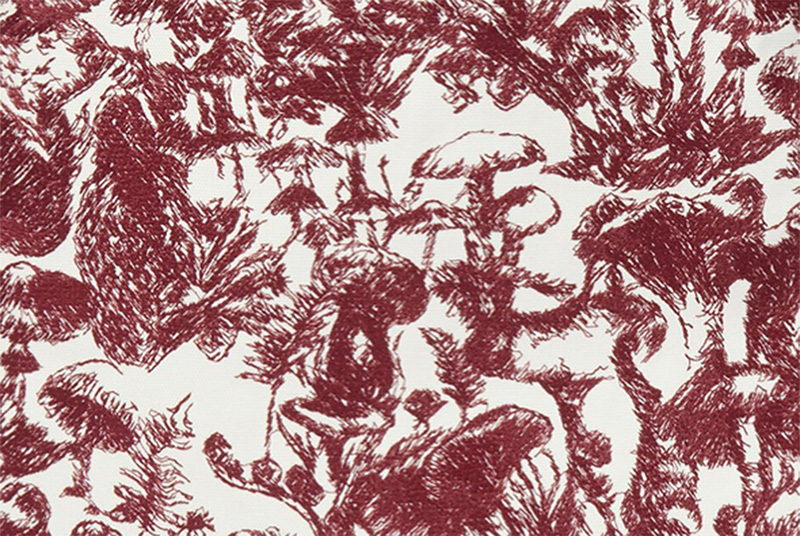 Stella McCartney Bananatex tote bag with Fungi Forest toile de jouy print