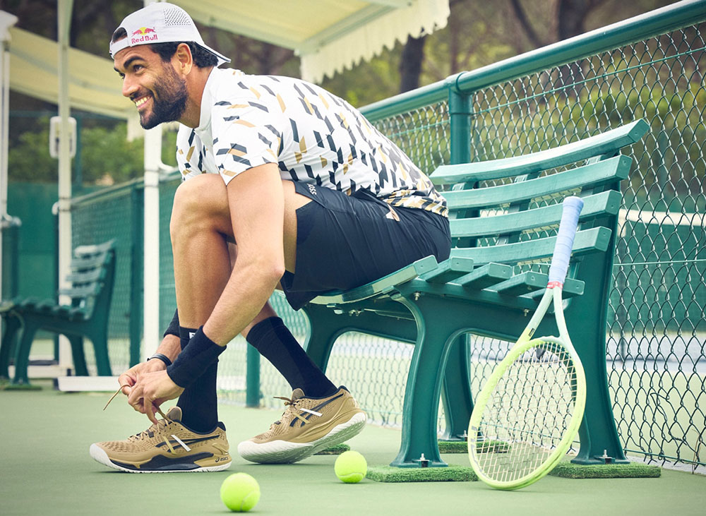 GEL-RESOLUTION 9 sneaker by ASICS x BOSS for Matteo Berrettini