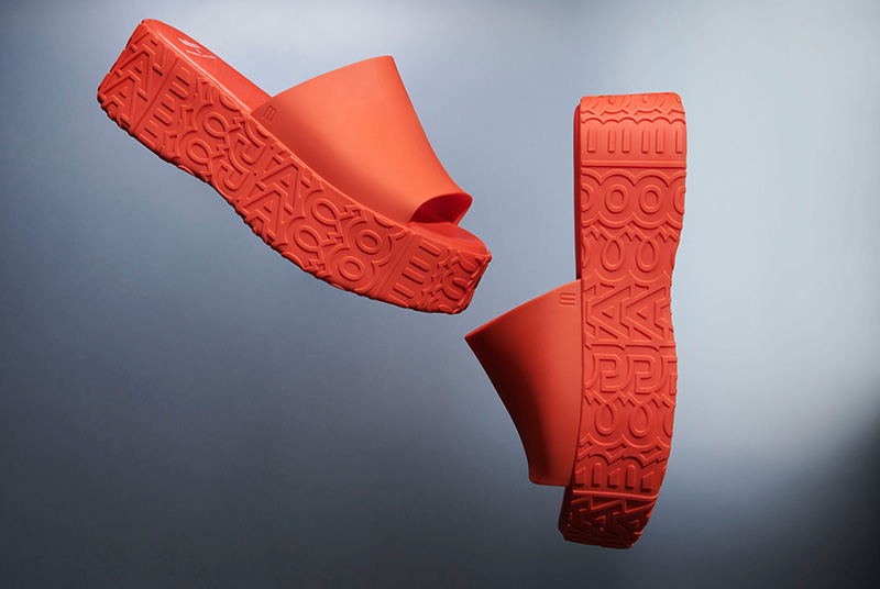 Becky platform sandal made of Melflex 100% recycled plastic