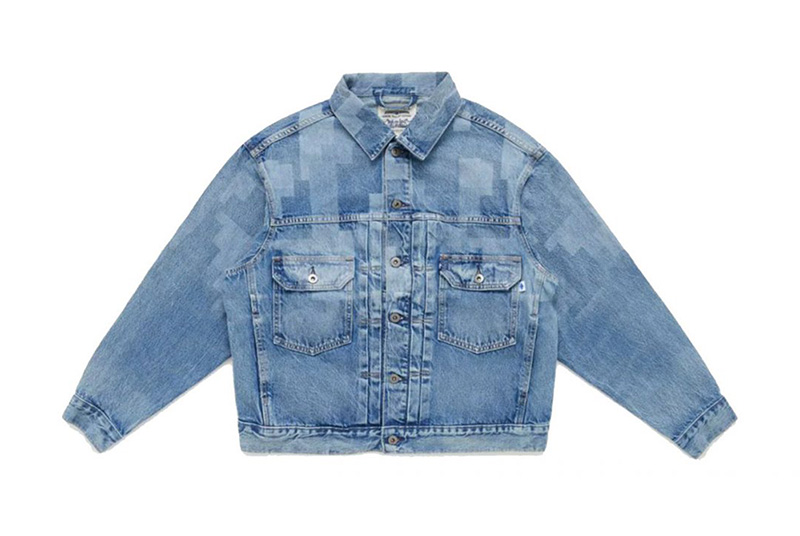 Denim jacket and jeans from the Levi's x Marcelo Burlon capsule