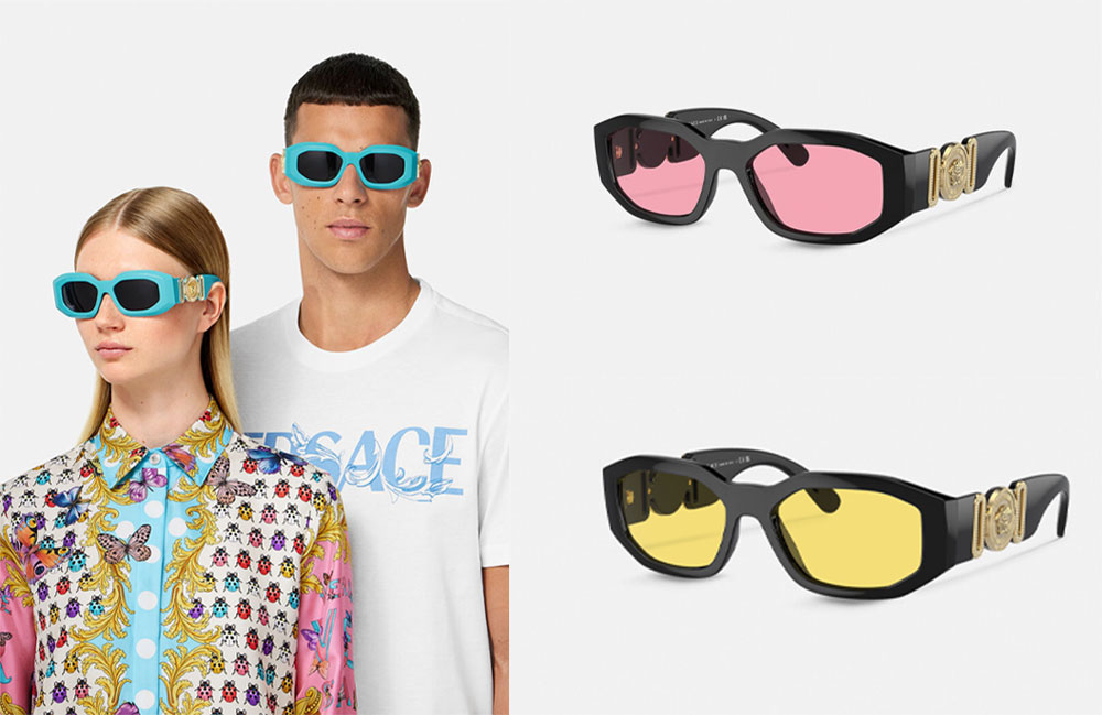 Pastel-toned looks from the Versace La Vacanza collection