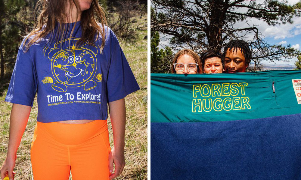 Vintage graphics from The North Face x Online Ceramics collection