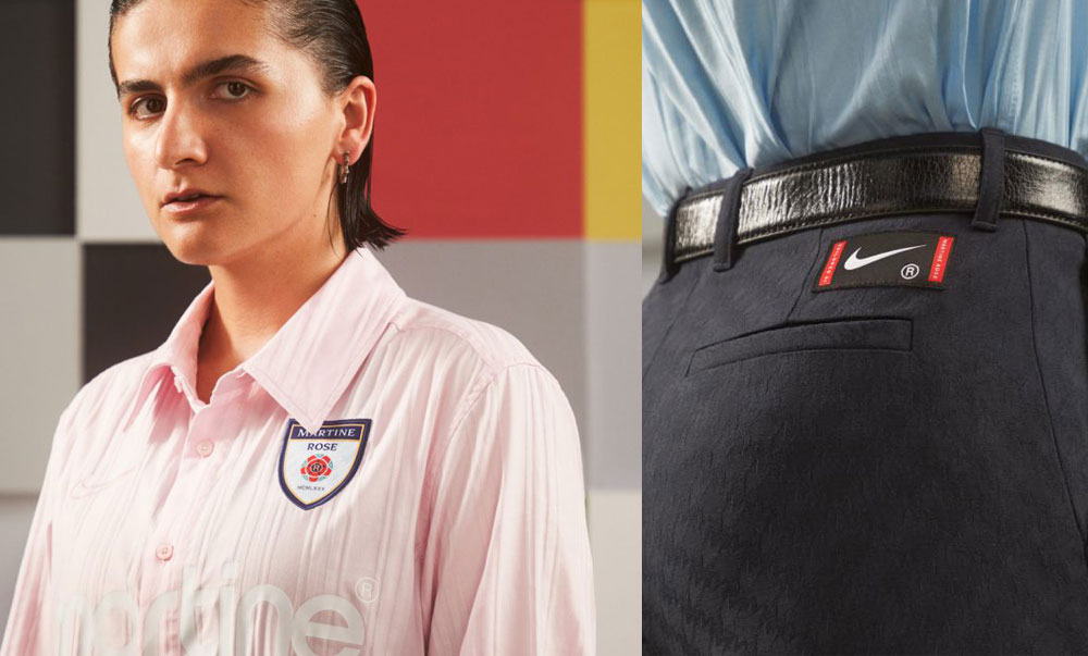 Tailored look from the football-inspired Martine Rose x Nike capsule