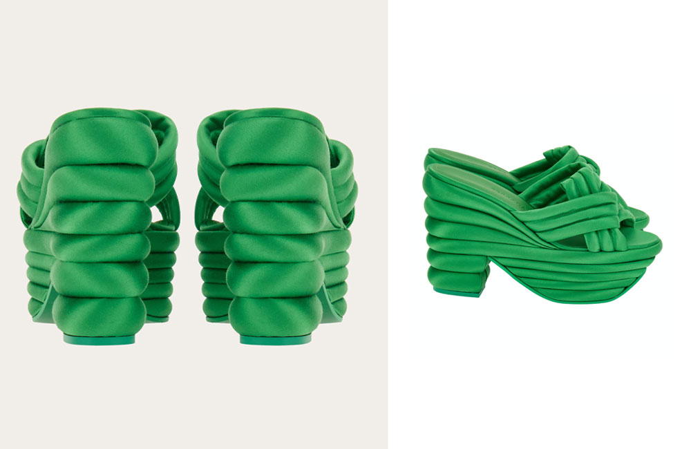 Ferragamo Rainbow sandal reinterpreted by Maximilian Davis
