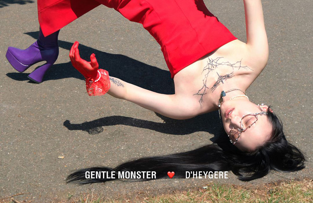 The new Gentle Monster X D'heygere glasses blend jewellery with eyewear functionality
