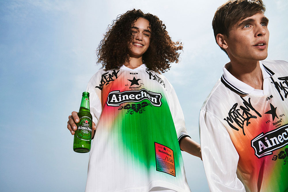 Limited edition MSGM x Heineken polo shirt, one of 150 pieces