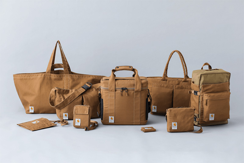 Borse Carhartt WIP x RAMIDUS in tela Duck Canvas color Hamilton Brown