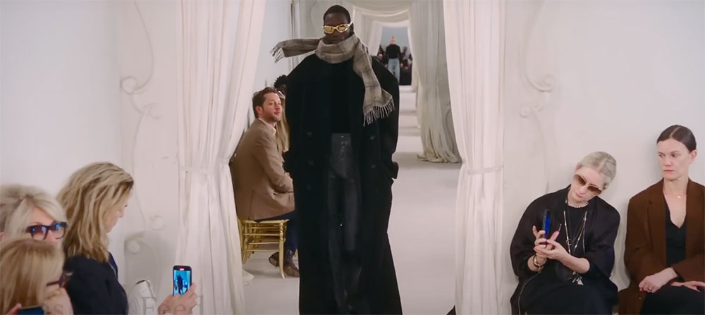 New interiors with smoky glass partitions at Balenciaga's Paris ateliers