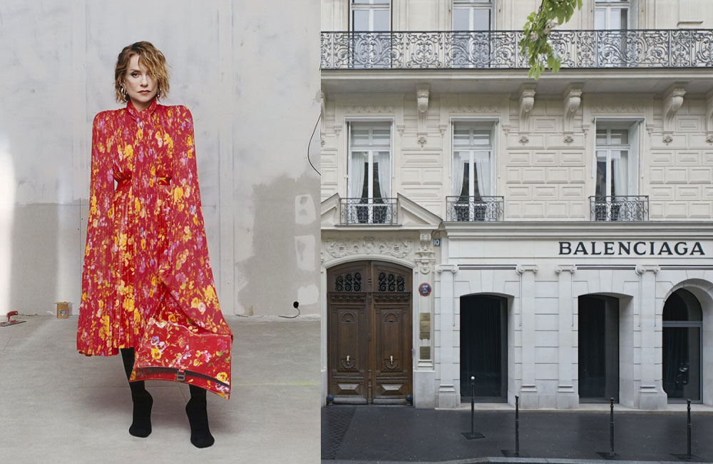 Vittoria Ceretti in Balenciaga's Winter 2023 campaign by Tyler Mitchell