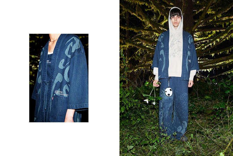 San & Wolf Trucker jacket and Ashitaka 501 '93 jeans from the capsule