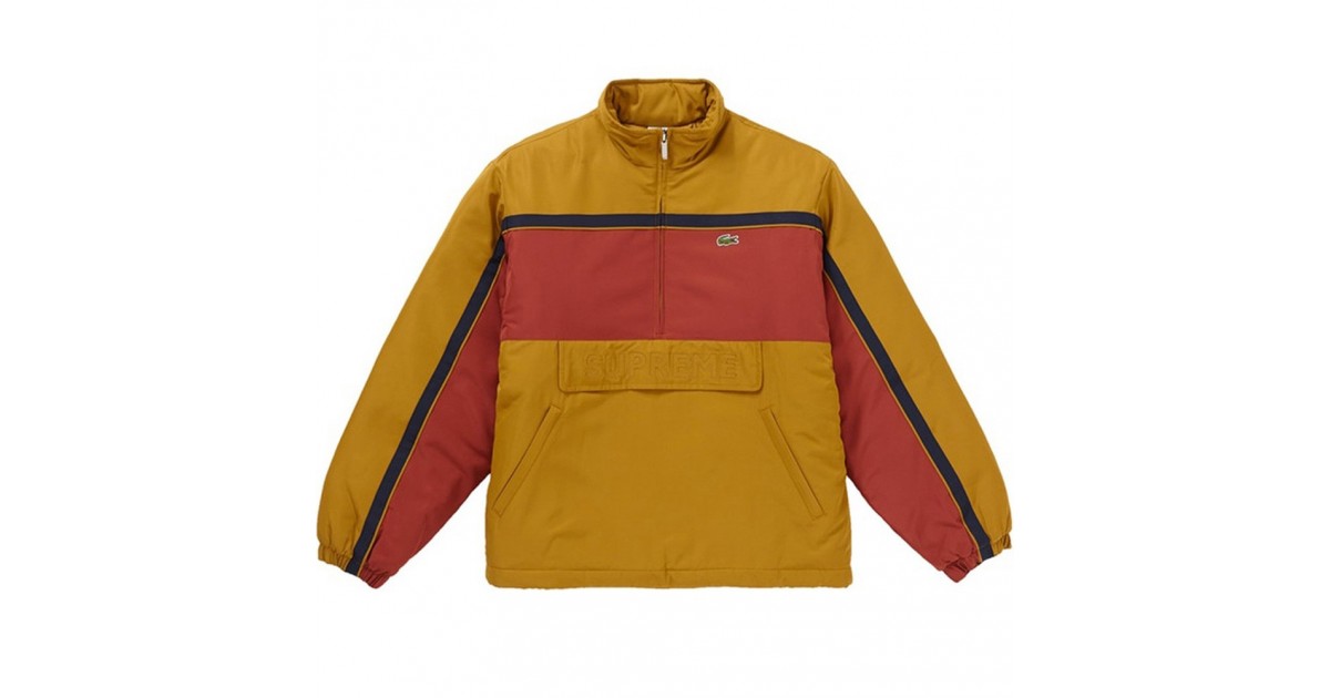 lacoste half zip jacket