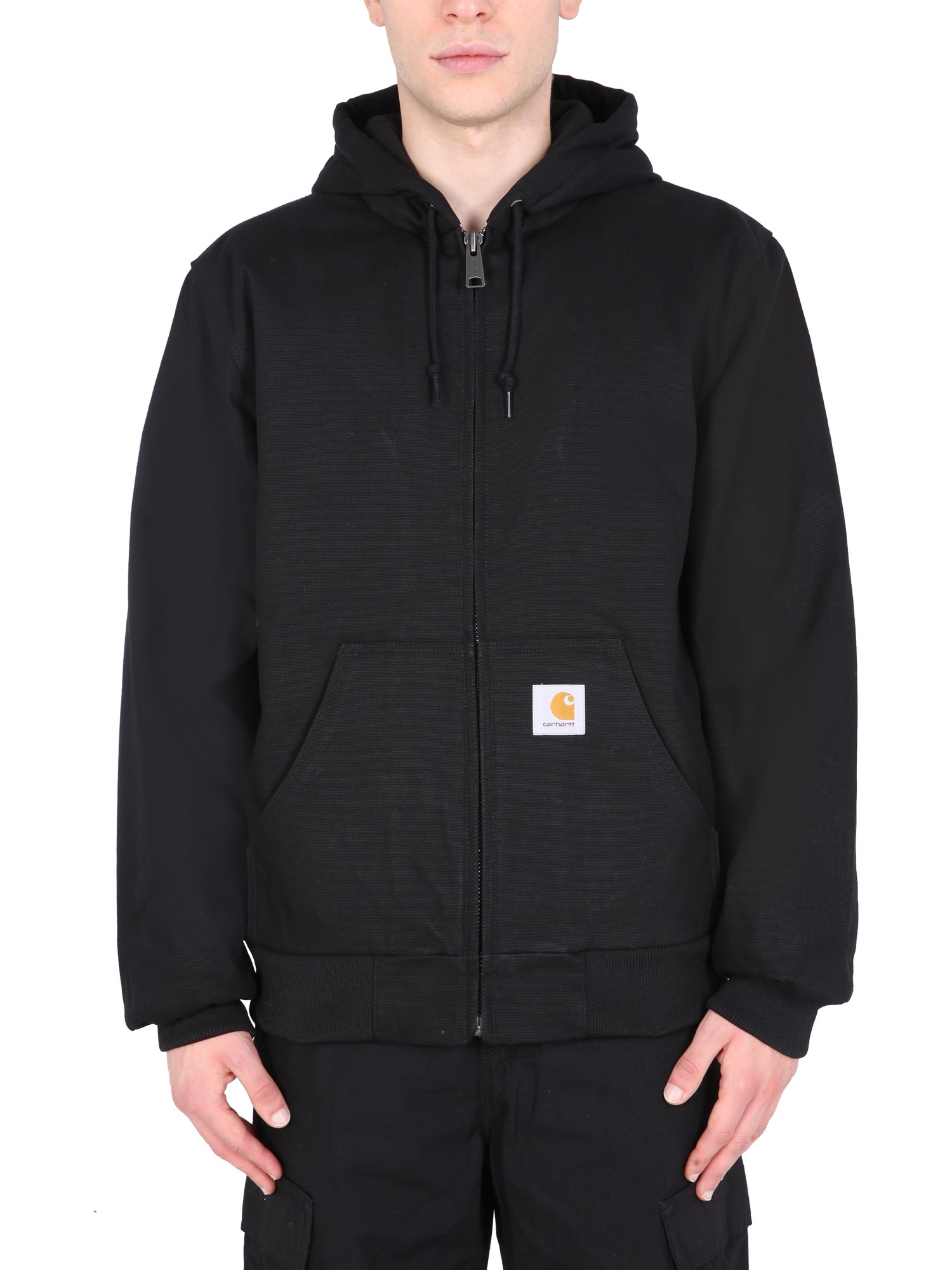 carhartt denim zip jacket