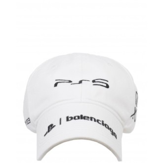 Balenciaga white Playstation cap