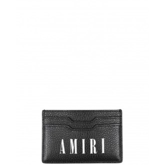 Amiri black logo card holder