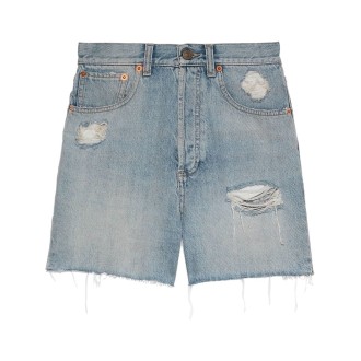 Gucci `Towards Summer S13` - Shorts Denim With Patch - Eco