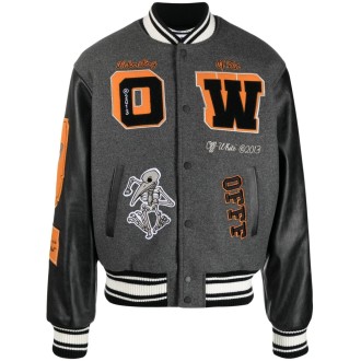 Off White Leather Varsity - Drop 2