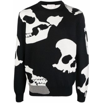 Alexander McQueen Skull Print Sweater