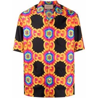 Gucci Gg Psychedelic Bowling Hawaii Shirt