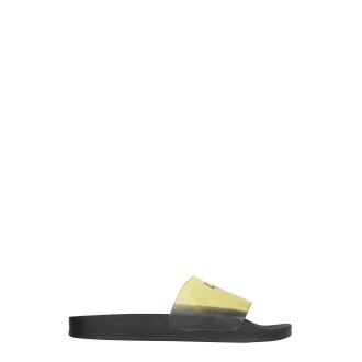giuseppe zanotti slide sandals with logo