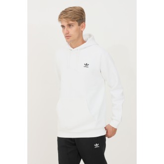 ADIDAS Felpa hoodie adicolor essentials trefoil uomo bianco con cappuccio