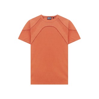 Diesel T-Shirt Riby Arancione in Cotone