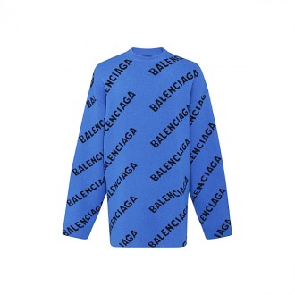 Balenciaga - Blue Wool Jumper