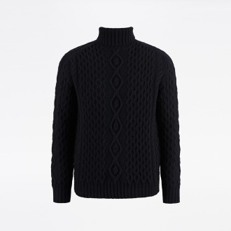 Unisex Aran Turtleneck