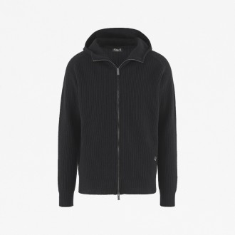 Cardigan With Zip And Man Hood