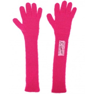 Raf Simons fuchsia long gloves