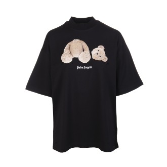 PALM ANGELS T-Shirt Loose Fit Teddy Bear Nera Donna