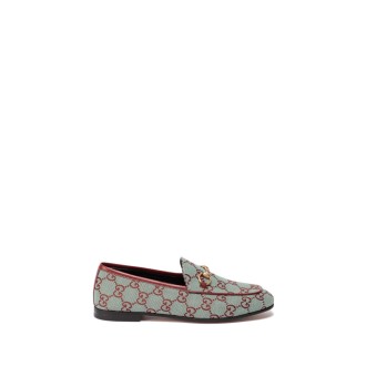 Gucci Canvas Gg `Jordaan` Loafers
