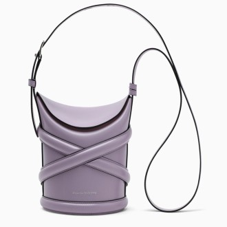 Small Bucket Bag In Lilac Leather