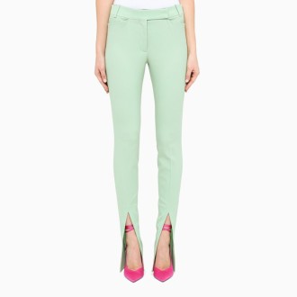 Sage Green Trousers With Slit