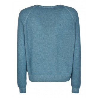 Base - Turquoise Wool And Cashmere Sweater