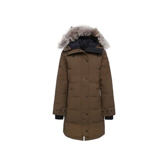 Canada Goose - Brown Down Jacket With Fur