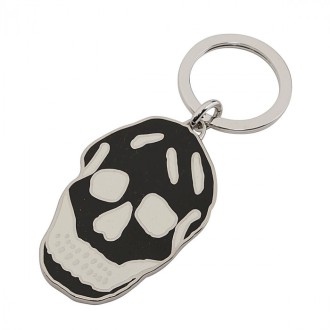 Alexander Mcqueen - White And Silver-tone Skull Keyring