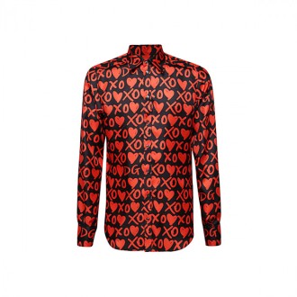 Dolce & Gabbana - Black And Red Silk Shirt