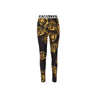 Versace Jeans Couture - Black And Gold Leggings