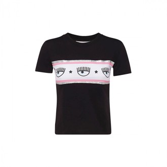 Chiara Ferragni - Black Cotton T-shirt