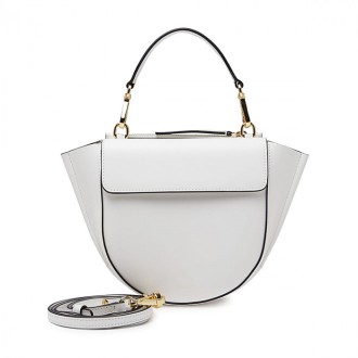 Wandler - White Leather Mini Hortensia Tote Bag
