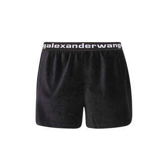 Alexander Wang - Black Cotton Blend Shorts