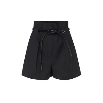 3.1 Phillip Lim - Black Cotton Blend Shorts