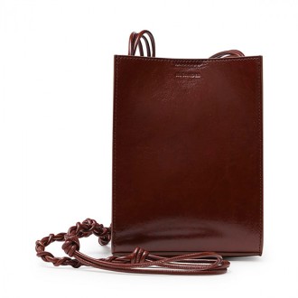 Jil Sander - Brown Leather Tangle Crossbody Bag